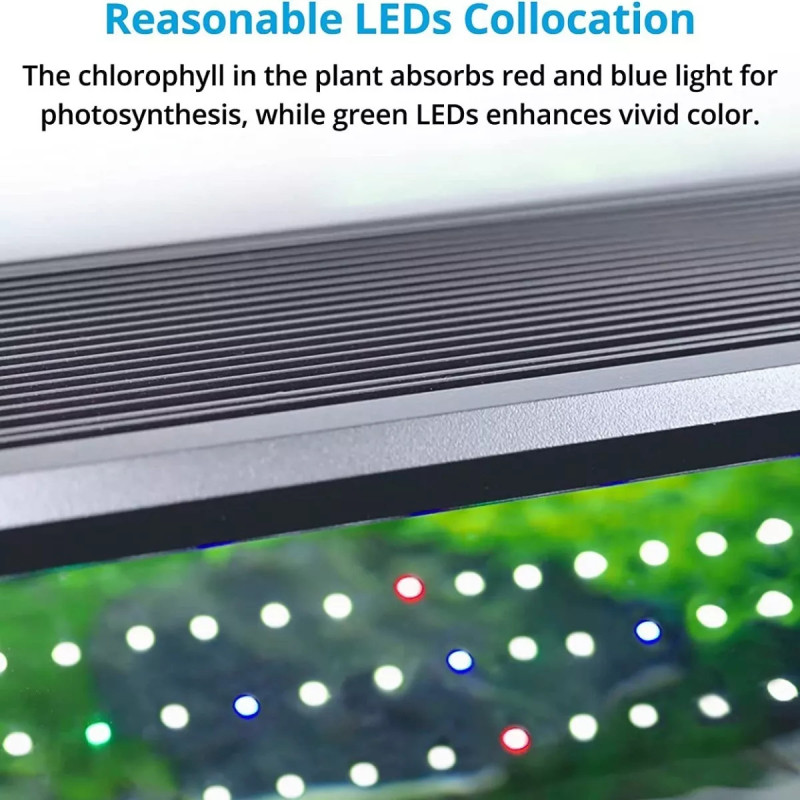 Luz LED Para Acuario Nobleza - 6W, 23 Cm, Clip, Blanca, Impermeable (no Sumergible)